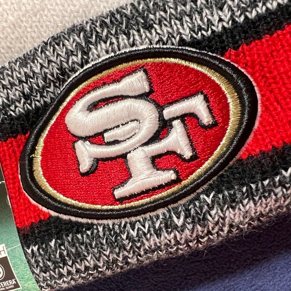 San Francisco 49ers New Era knit pom hat beanie NEW tags Authentic On Field main image 7